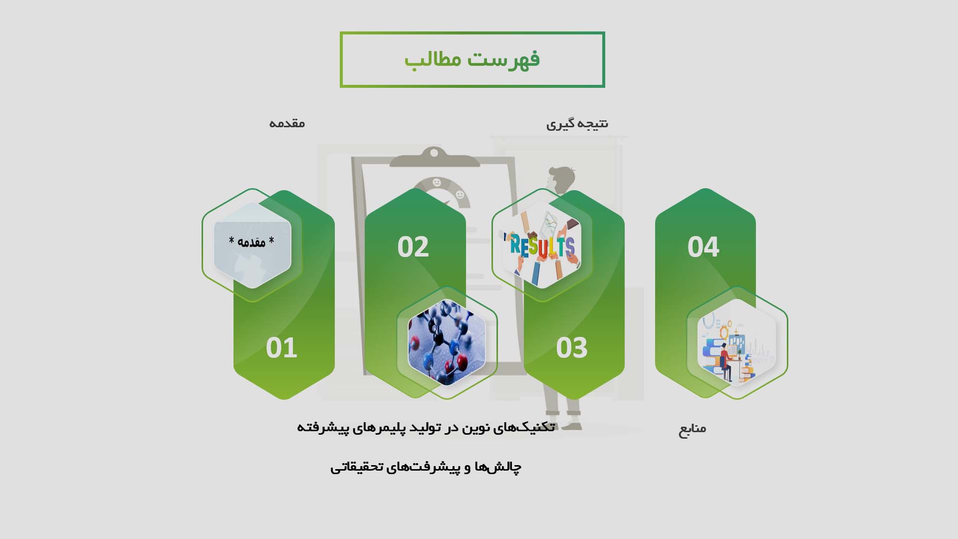 پاورپوینت در مورد تکنیک‌های نوین در تولید پلیمرهای پیشرفته